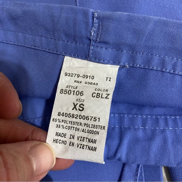 Dickies Medical Style 850106 Ceil Blue Unisex Scrub Drawstring Pants - Picture 5 of 6